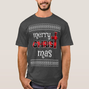 Joyeux Buffalo Noël Plaid Laid Sweat Christi