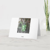 Joyeux buffet de bonbons d'anniversaire Carte vert (Dos)