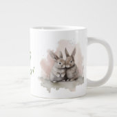 Joyeux Bunny de Pâques Jumbo Mug (Droite)