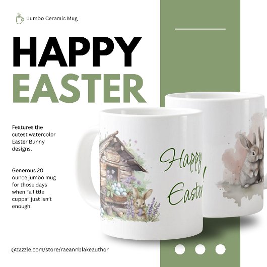 Joyeux Bunny de Pâques Jumbo Mug