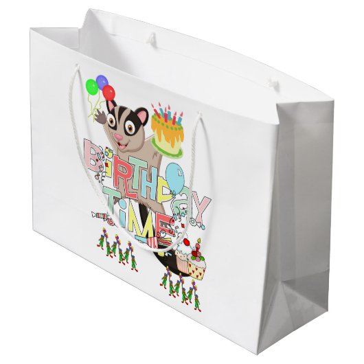 Joyeux Cadeau Anniversaire Sac Possum Gâteau (Dos Angle)