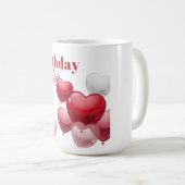 "Joyeux cadeau d'anniversaire coloré Mug joyeux po (Devant droit)