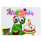Joyeux cadeau d'anniversaire Monster sac cadeau (Dos)