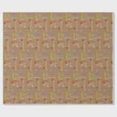 Joyeux cadeau d'anniversaire Papier d'enveloppemen (Plat)