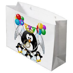 Joyeux cadeau d'anniversaire Pingouin sac cadeau