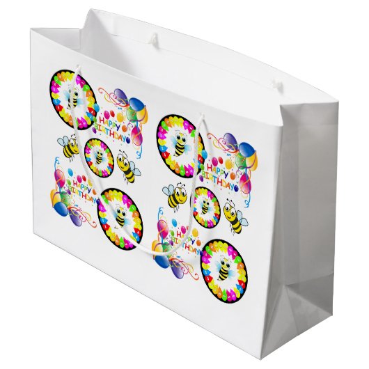 Joyeux cadeau d'anniversaire Sac Bumblebee (Dos Angle)