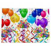 Joyeux cadeau d'anniversaire Sac Confetti Ballons (Dos)