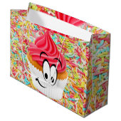 Joyeux cadeau d'anniversaire Sac Cupcake (Devant Angle)