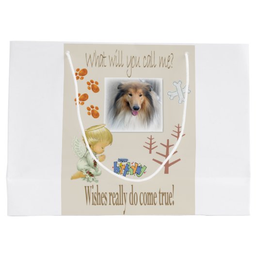 Joyeux cadeau d'anniversaire Sac en attente pour u (Dos)