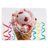 Joyeux cadeau d'anniversaire Sac fraise glace crèm (Dos)