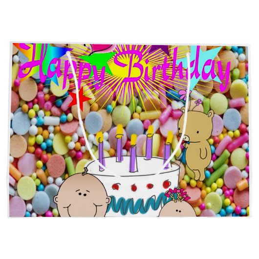 Joyeux cadeau d'anniversaire Sac pour enfants (Dos)