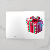 Joyeux cadeau de Noël ! carte (Mise à l'extérieur)