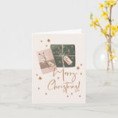Joyeux cadeau de Noël Carte de vacances (Fleur jaune)
