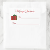 Joyeux cadeau de Noël Étiquette actuel (Sac)