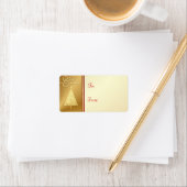 Joyeux cadeau de Noël Étiquettes - Elegant Gold (En situation)