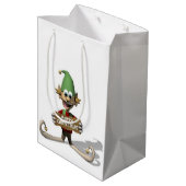 Joyeux cadeau de Noël Sacs Elf (Dos Angle)