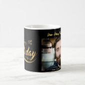 Joyeux cadeau de tasse d'anniversaire avec photo (Centre)