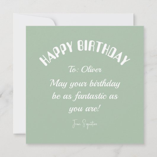 Joyeux Cadeaux d'anniversaire présente carte de vo (Dos)