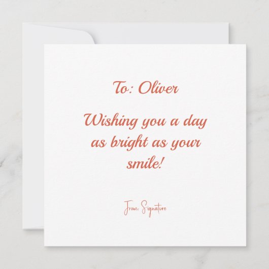 Joyeux Cadeaux d'anniversaire présente une carte d (Dos)