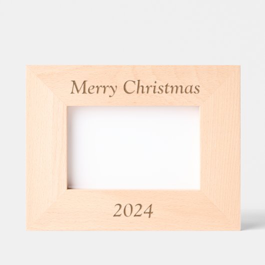 Joyeux cadre photo laser de Noël (Recto)