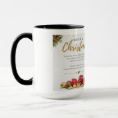 Joyeux café bicolore Noël Mug (Gauche)