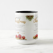Joyeux café bicolore Noël Mug (Centre)