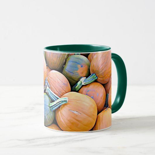 Joyeux café Citrouille Halloween Mug (Devant droit)