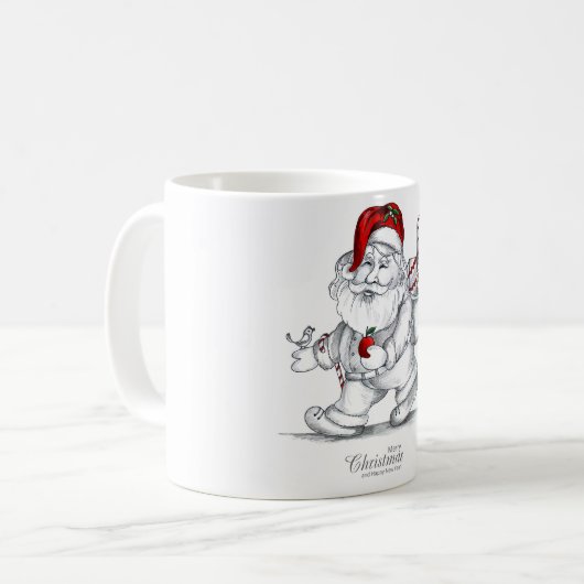 Joyeux café de Noël Mug (Devant gauche)