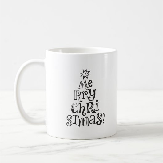 Joyeux café de Noël Mug (Gauche)