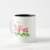 Joyeux café de Noël Mug (Devant gauche)