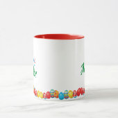 Joyeux café de Pâques coloré Mug (Centre)