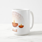 Joyeux café Diwali Mug (Devant droit)
