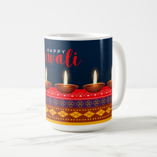 Joyeux café Diwali Mug (Devant droit)