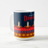 Joyeux café Diwali Mug (Devant gauche)