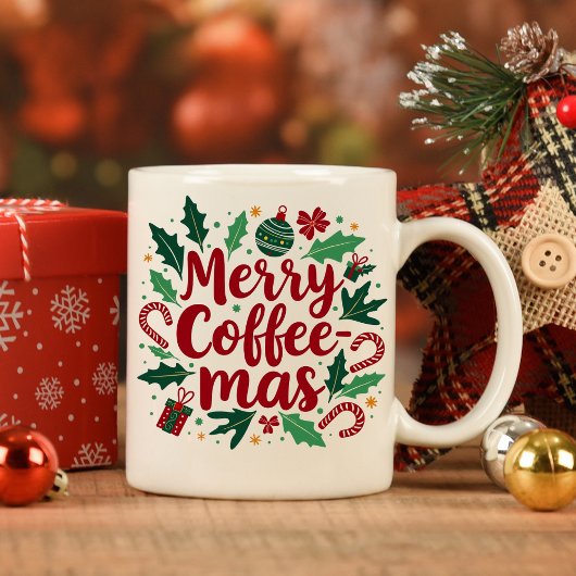 Joyeux café fabuleux Noël Deux Tone café Mug