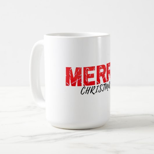 Joyeux café Noël Mug (Devant gauche)