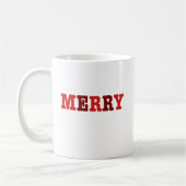 Joyeux café rouge Noël Mug (Gauche)