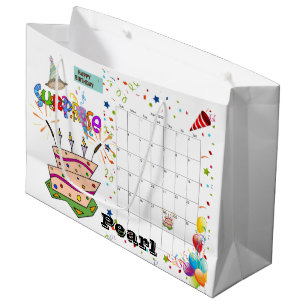 Joyeux calendrier d'anniversaire avril 2022 Sac ca