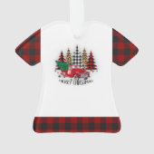 Joyeux camion de Noël et arbres (dos)