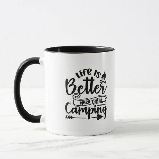 joyeux camper remorque Mug (Gauche)