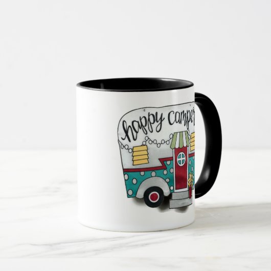joyeux camper remorque Mug (Devant droit)