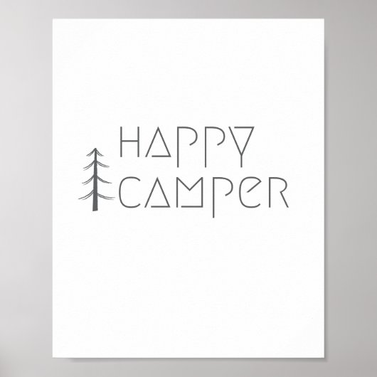joyeux campeur. Affiche & Impressions (Devant)