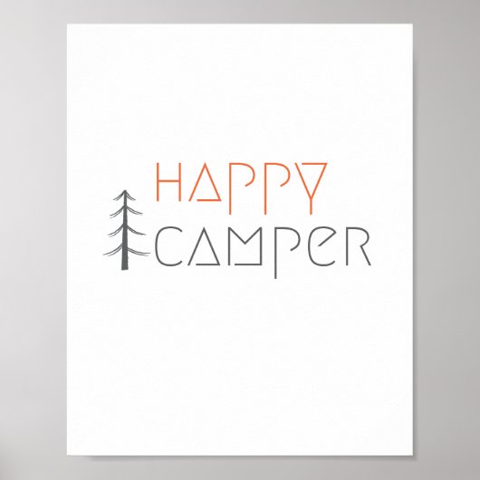 joyeux campeur. Affiche & Imprimés (Devant)