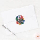 Joyeux Carlin d'anniversaire Stickers chien (Enveloppe)