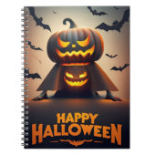 Joyeux Carnet citrouille d'Halloween (Devant)