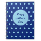 Joyeux Carnet de Fête des pères (Navy & Soft Blue) (Devant)