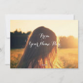 joyeux carte de coucher de soleil de noël (Dos)