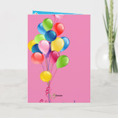 Joyeux Carte de remerciements des fleurs d'anniver (Dos)