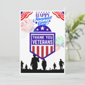 Joyeux Carte de remerciements du Memorial Day ! (Debout devant)