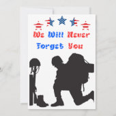 Joyeux Carte de remerciements du Memorial Day ! (Dos)